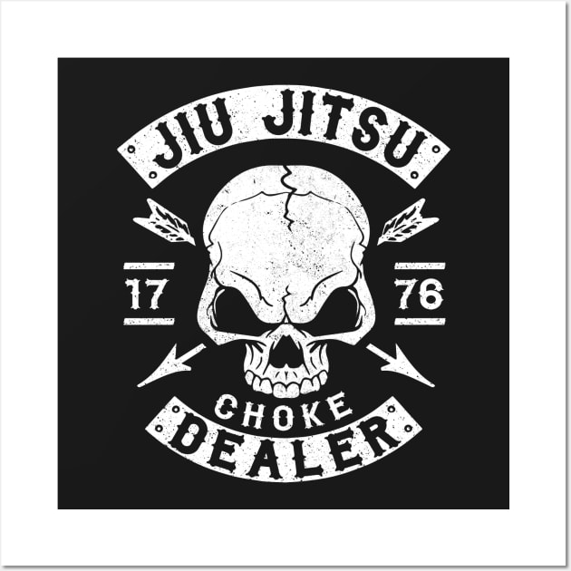 JIU JITSU - CHOKE DEALER Wall Art by ShirtFace